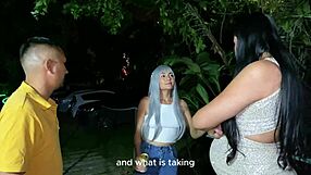 i sneak fuck my hot latina stepsis melani's wet pussy at wild swinger party
