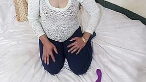 imagine that garam randi stripping naked on phone call, teasing anal dildo play in hindi moans