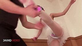 Steamy JAV Ballerina Fantasy Fuck Ends with Gushing Creampie in Tight Pussy Exclusive