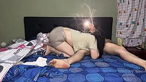 estefi michell fucks hard and licks ass in homemade clip