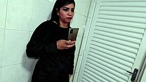 we called this hot slut over for a wild threesome with pussy licking and cum swapping