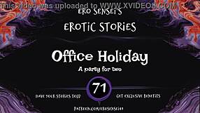 office holiday audio has her masturbating wet to erotic pov orgasm for women eses71