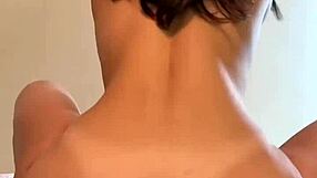 Skinny teen slut bends over moaning as fat cock stretches her tight pussy doggystyle cowgirl