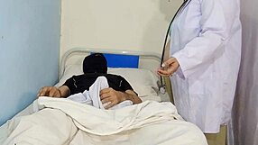 Muslim BBW doctor gets anal fucked by Indian patient rocking cowgirl with loud moans.