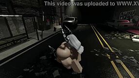 Futanari Girlfriend Pounds Ass On Street!