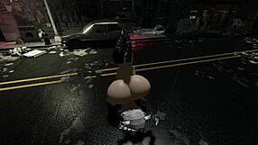 Futanari Girlfriend Pounds Ass On Street!