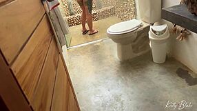 how hot latina katty blake fucks hotel employee quick!