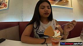big ass thai teen gets fucked doggystyle by boyfriend post ice cream