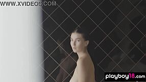 big titted latvian teen simone sheds robe for steamy pussy-revealing romantic bath soak