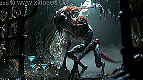 deep underground lesbian vampire elves seduce in 4k fantasy hollow tale
