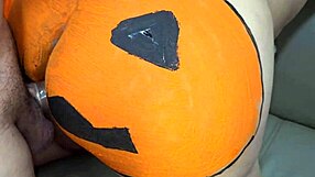 Stepmom Begs Deep Pumpkin Penetration On Halloween Fuck