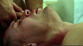 corrupt cop deepthroats bribe in steamy face fuck session