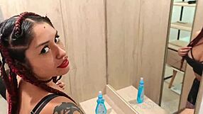 i can't resist this latina bombshell maid's naked curvy body duties