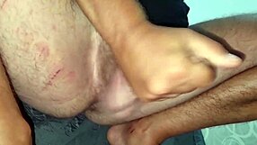 Sexy T-Shirt Perversion Ends with Massive Cumshot on Her Tanned Body