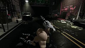Futanari Girlfriend Pounds Ass On Street!