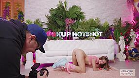 Horny Skinny Cutie Della Cate Hooks Up with Bryan Gozzling in Steamy Pickup Date