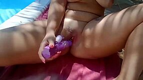 caught me fingering by pool so you rammed your cock hard in me right