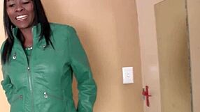 sexy ebony teen honey drops perfect blowjob then takes big ass anal pounding deep