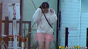 watch these asian fetish babes publicly urinate outdoors in voyeur golden shower madness!!