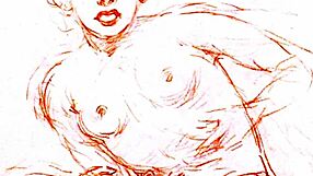 Vintage Erotic Art Featuring Hairy Retro Beauties