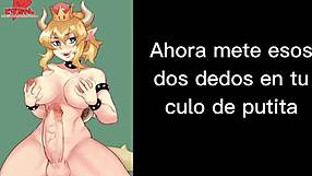 Bowsette Spanish JOI Commands Cum Eating Instructions and Jerk Off Finish
