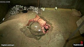 i wrestle and anal fuck this bound big tits milf slave rough