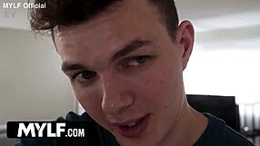 my step-grandson spies my naughty shaved granny pussy and gets a raging boner
