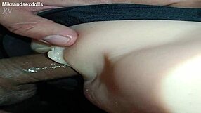 Trailer candy's swimsuit hides nothing during intense pussy pounding