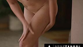 Hot Asian Stepsis Lulu Chu Taunts Pervy Stepbro with Stepmom Nudes During Taboo Fuck