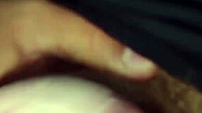 Sexy T-Shirt Perversion Ends with Massive Cumshot on Her Tanned Body