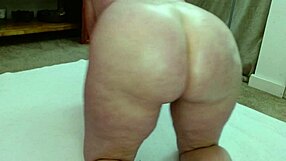 silver-haired dawnskye1962 roleplays ir humiliation worshipping robert's bbc with her thick curvy hairy pussy and big natural tits