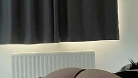 Whoa! Playful Brunette Coed Dildo Rides to Squirting Orgasm on Webcam!