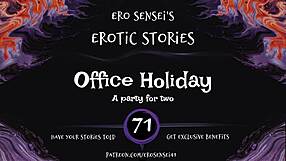office holiday audio has her masturbating wet to erotic pov orgasm for women eses71