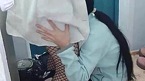Student Girl Orgasms Wildly With Nurse In Office Sex