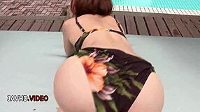 i love sucking risa mizuki style on this huge cock in bikini