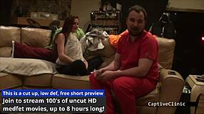 redhead bitch donna leigh screams in latex prison humiliation with handcuffs and spread legs
