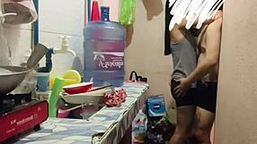 Pinay teen's big ass pounded wildly by boyfriend best friend