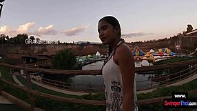 Asian 18+ Teen Amateur Waterpark Thrills. Hardcore Horny POV Sex with Boyfriend After