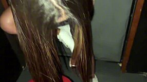 corno watches skinny wife fisted fucked deepthroat cumshot by two bulls at swingers house