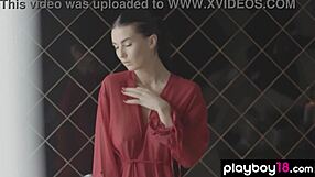 big titted latvian teen simone sheds robe for steamy pussy-revealing romantic bath soak