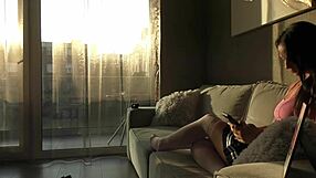 SKINNY TATTOOED CHEERLEADER PORN HANDJOB FASHION SHOOT TRAP