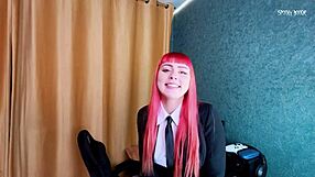 makima femdom roleplay seduces slave to creampie her big pussy lips tight