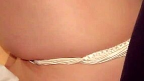 Satin panties wife spreads wide for deep creampie after intense passionate pounding session