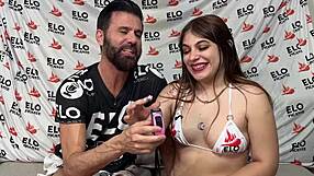 valentina alva spanks her big latina ass with a banana to heat things up
