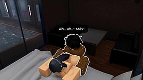 nagatoro gets ditched then takes massive bbc backshots in roblox roleplay