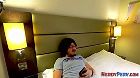 that big chested babe hangs out with the nerd guy casually