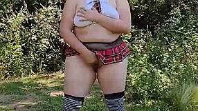 Chubby Saggy Tits Whore Masturbates Gaping Public Anywhere!