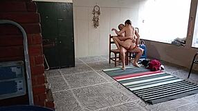 i couldn't resist convincing my stepsis for backyard sex