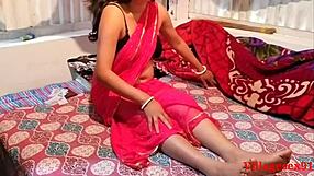 desi wife in saree gets bent over and fucked hard by hubby in homemade quickie muff dive