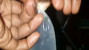preparing iced penis for brutal pussy destruction